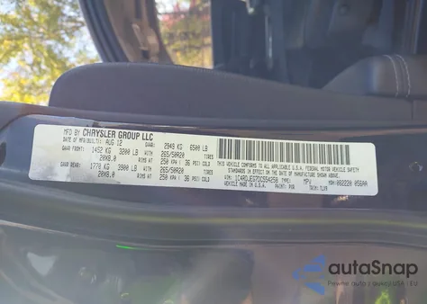 2013 Dodge Durango Citadel from USA, damaged, VIN 1C4RDJEG7DC554258